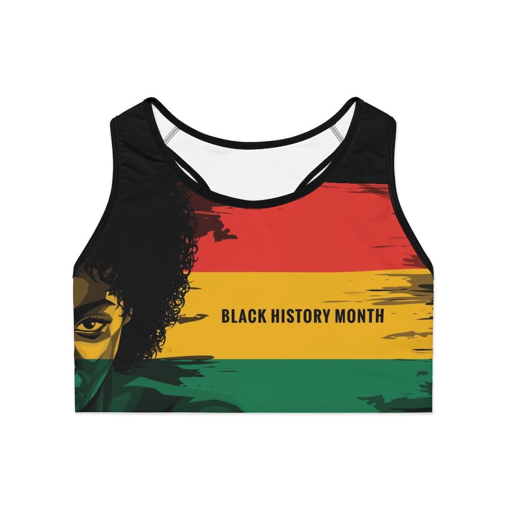 Women's Black History Sports Bra