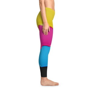 Women's Paint Spill Over Stretchy Gym Leggings