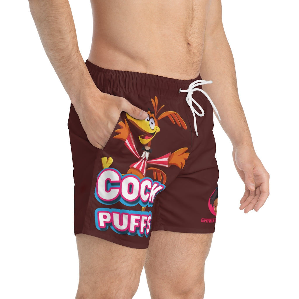 Men's Cock Puffs Swim Trunks