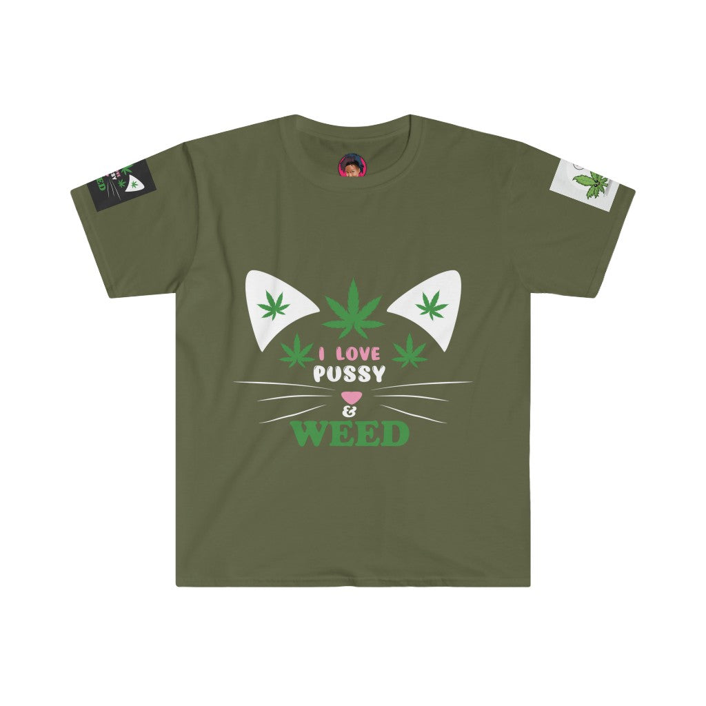 I Love Kitty & Weed Men's T-Shirt