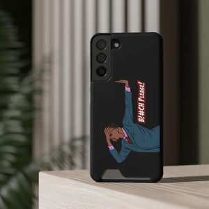 Trick Plz Phone Case With Card Holder