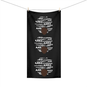 Afro Curly Girl Beach Towel