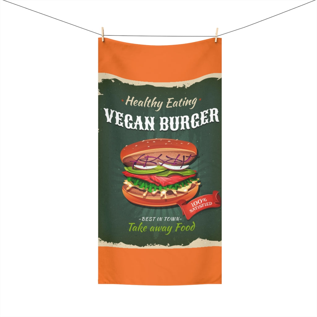 Vegan Burger Beach Towel