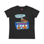 "Who's the Real Catfish?" Dating Humor Women's T‑Shirt