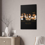 Canvas Print — “We Fight. We Eat. We Stay.” Romantic Couple Wall Art