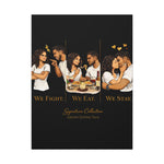 Canvas Print — “We Fight. We Eat. We Stay.” Romantic Couple Wall Art