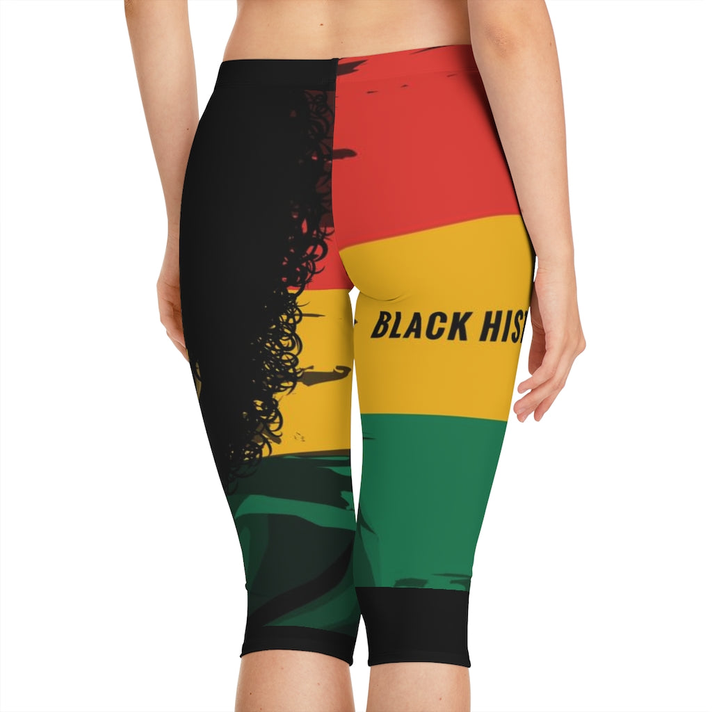 Women's Black History Month Capri Leggings