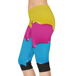 Women's Spill Over Capri Leggings