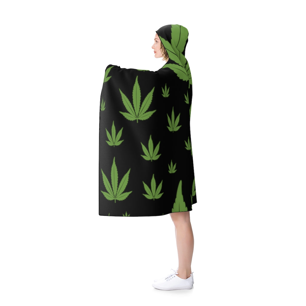 Black Jack Indica Hooded Blanket