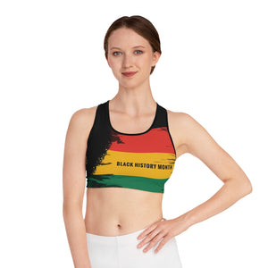 Women's Black History Sports Bra