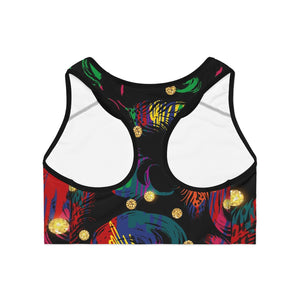 Women's Spiritual Feather Sports Bra