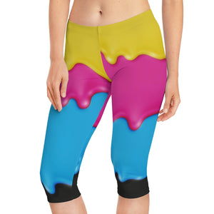 Women's Spill Over Capri Leggings