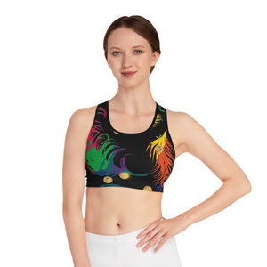 Women's Spiritual Feather Sports Bra