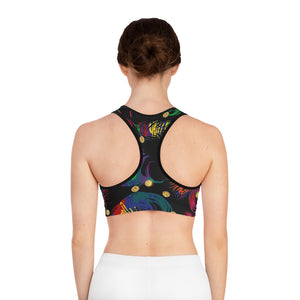 Women's Spiritual Feather Sports Bra